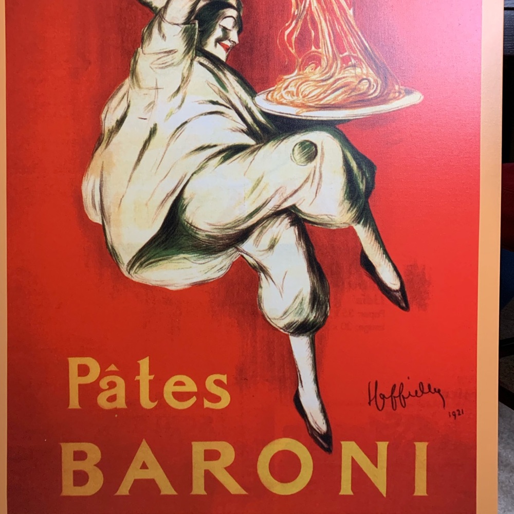 Pates Baroni by Leonetto Cappiello. Vintage